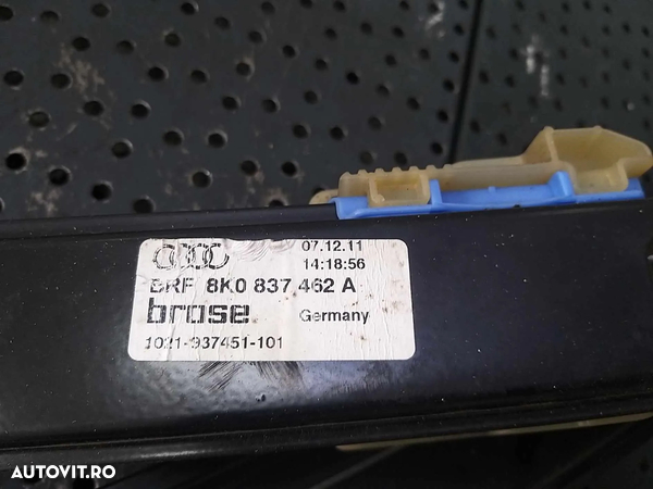 Macara geam electric dreapta fata audi a4 b8 8k 8k0837462a - 3