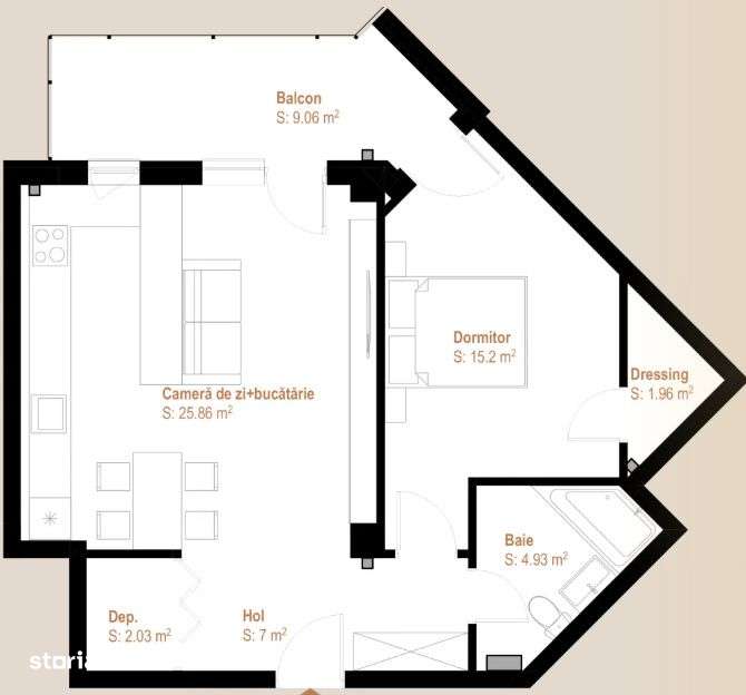 Proiect exclusivist la 2 pasi de Vivo, apartamente de 2/3/4 camere - Imagine principală: 2/7