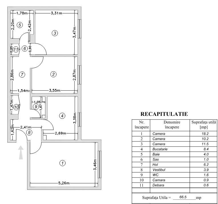 Chirie Apartament 3 Camere Parter–Ideal Birou,Studio sau Activitati - Imagine principală: 3/6