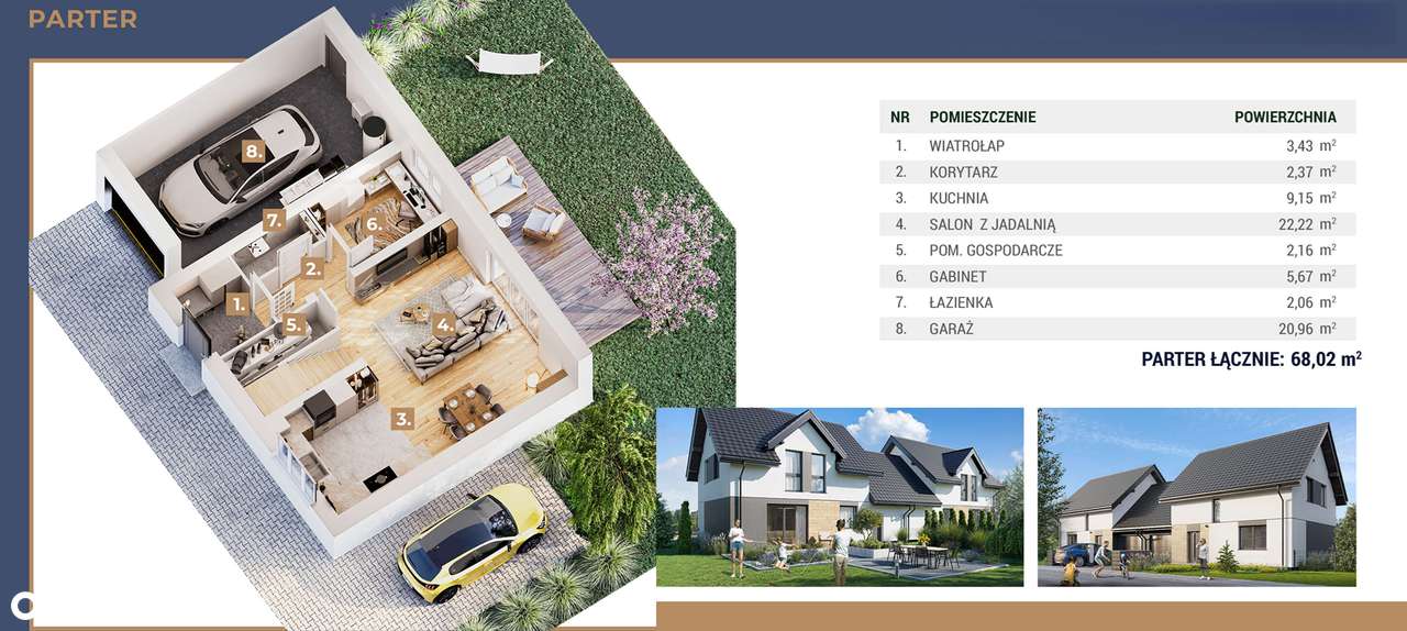Nowa inwestycja w Kłaju! Dom z garażem 117m2+ogród I DOM POKAZOWY - Pełny obrazek: 4/7