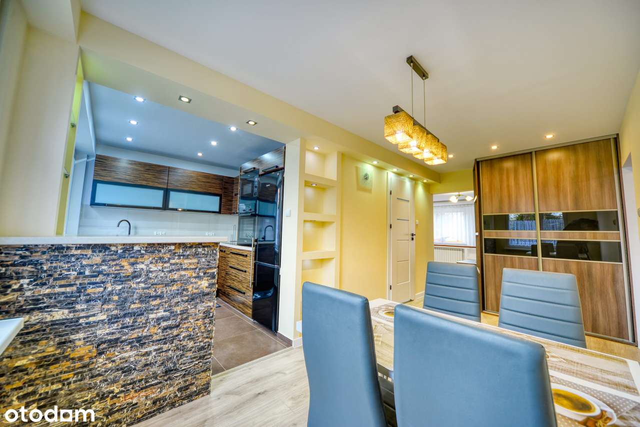 Odnowione mieszkanie, 4 pokoje, 76m2, parter, niski blok, balkon, Kęty-5