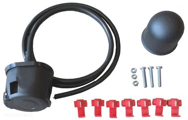 HAK HOLOWNICZY + WIĄZKA + GNIAZDO 7 PIN + ADAPTER 7/13P OPEL COMBO C 3 III od 2001 do 2012 - 7