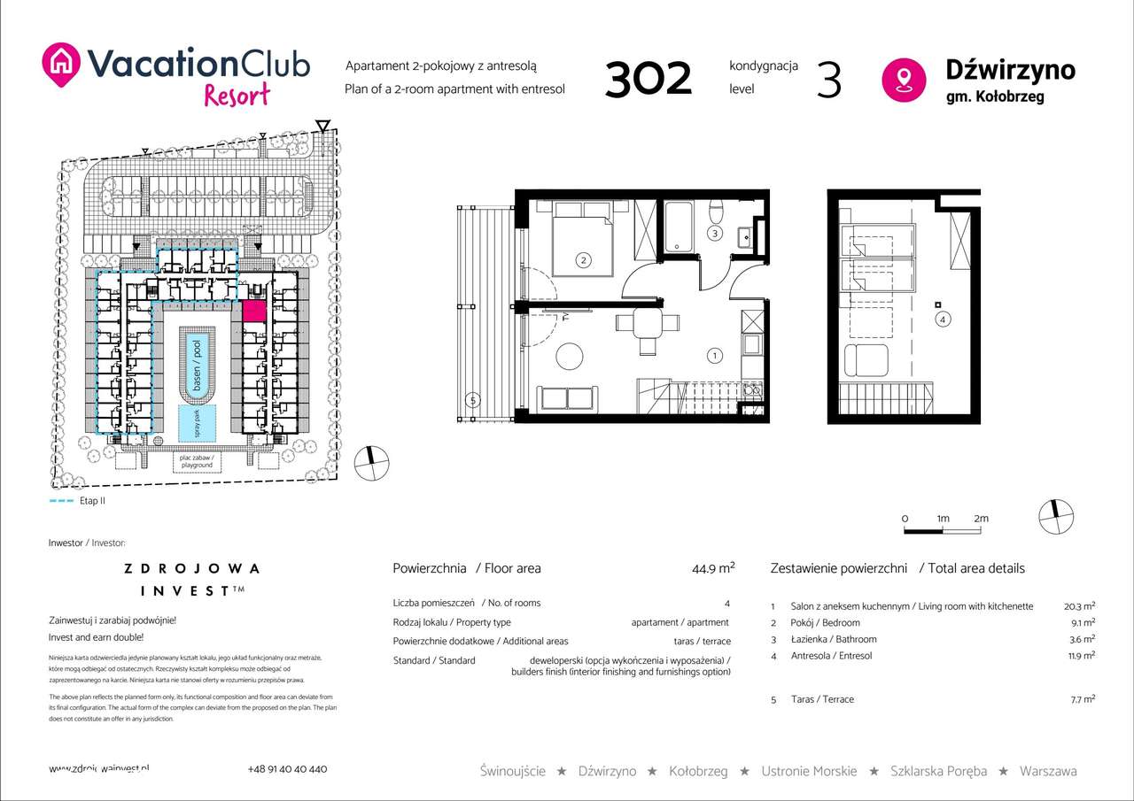 VacationClub Resort | apartament 302 - Pełny obrazek: 2/8