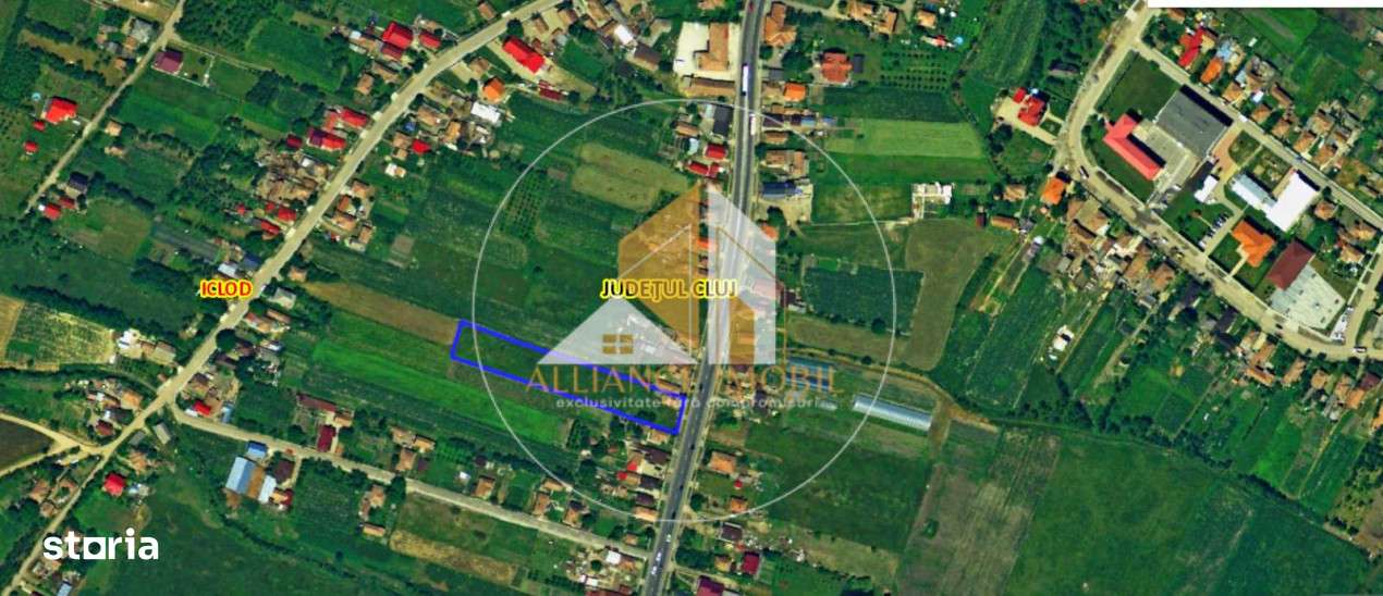 Teren intravilan in Iclod: Locul ideal pentru noua ta casa - Imagine principală: 1/4