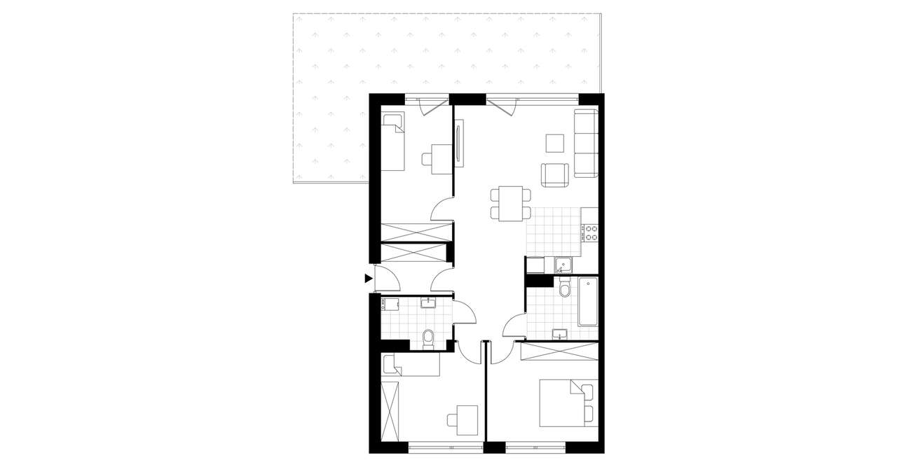 4-pokojowe mieszkanie 81m2 Bezpośrednio - Pełny obrazek: 3/8