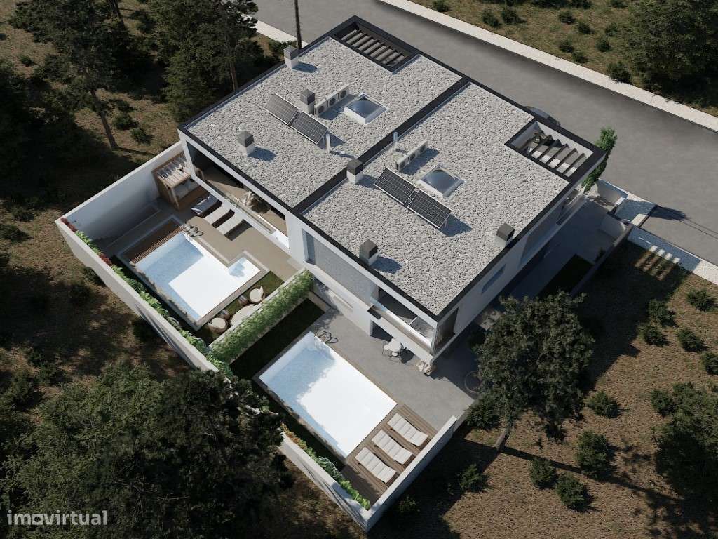 Moradia Geminada no Sitio da Nazaré com piscina e vista mar - Grande imagem: 4/6