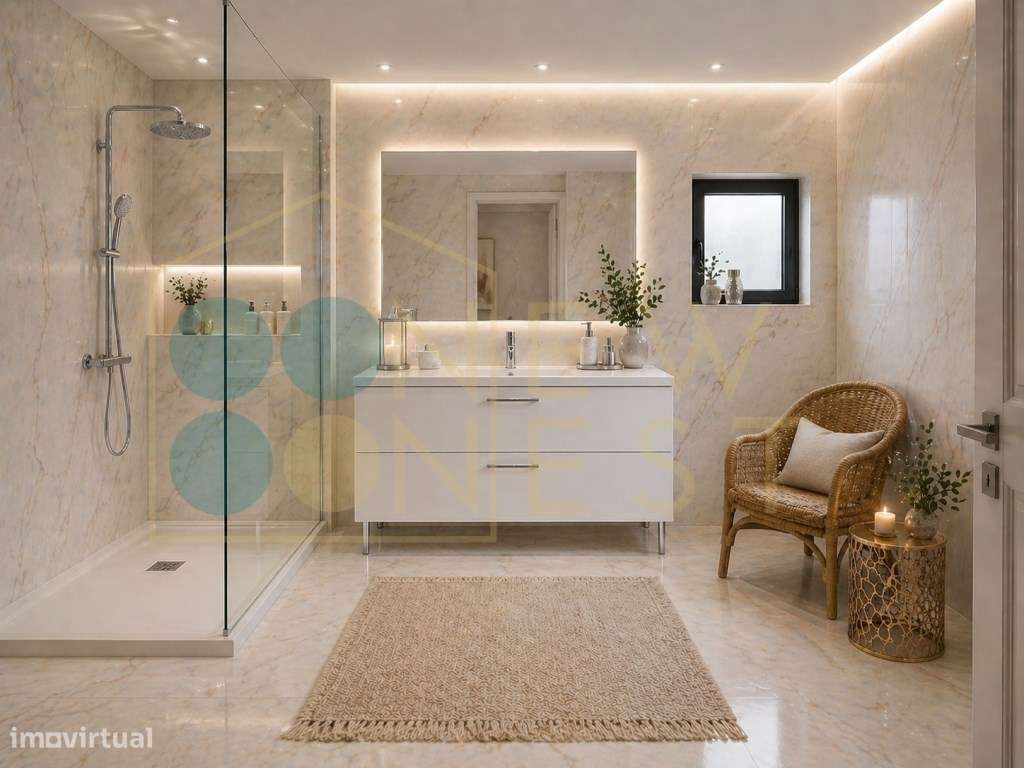Apartamento T3 com Vista Rio - Arrecadação e Parqueamento - Espaço,...-3
