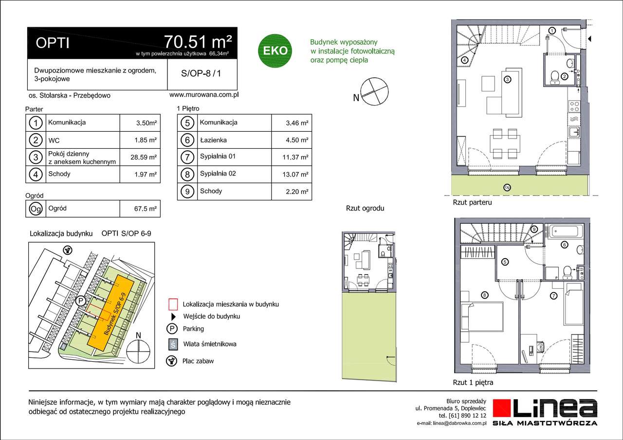 3-pokojowe mieszkanie 70m2 Bez Prowizji - Pełny obrazek: 2/9