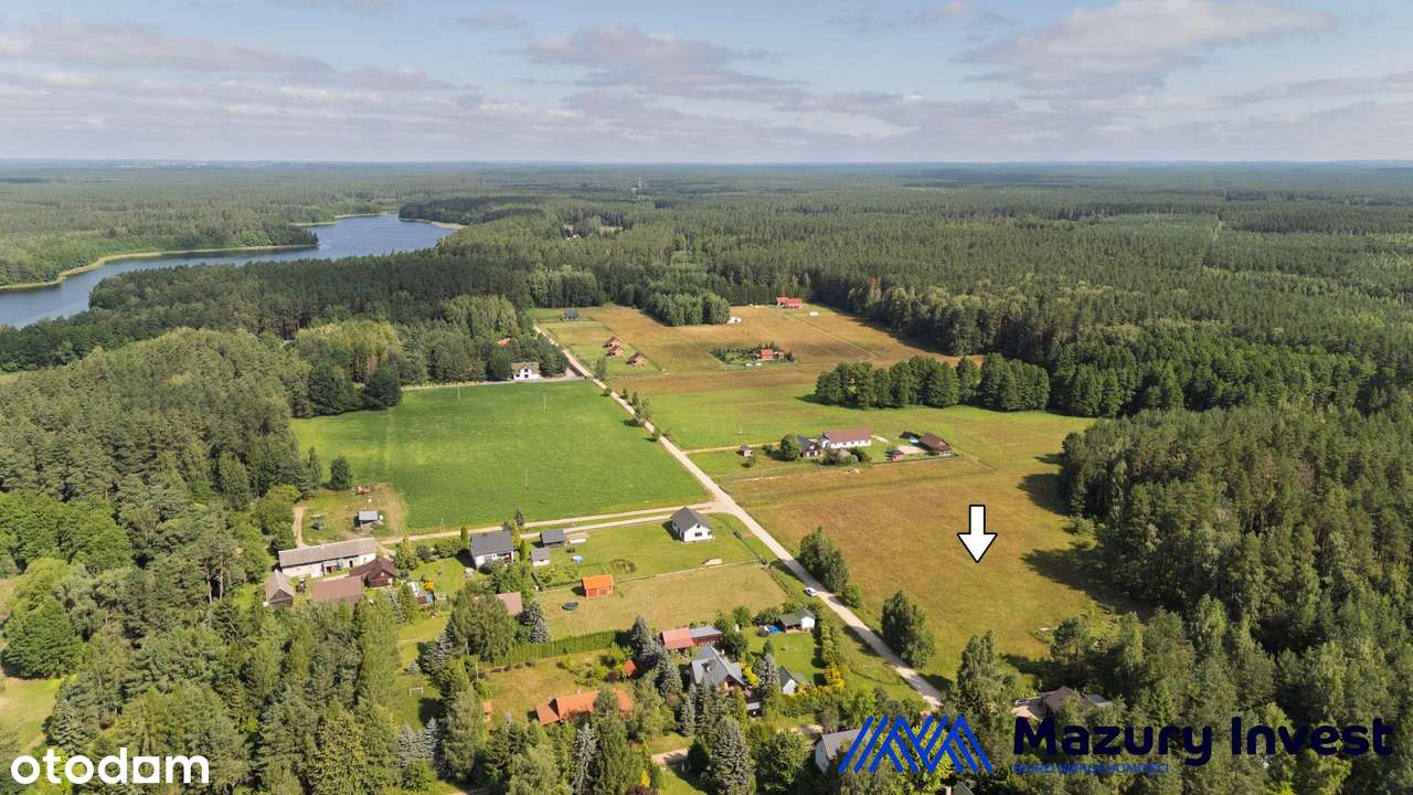 Działki budowlane w Piasutnie - przy ścianie lasu i 230 m do jeziora-3