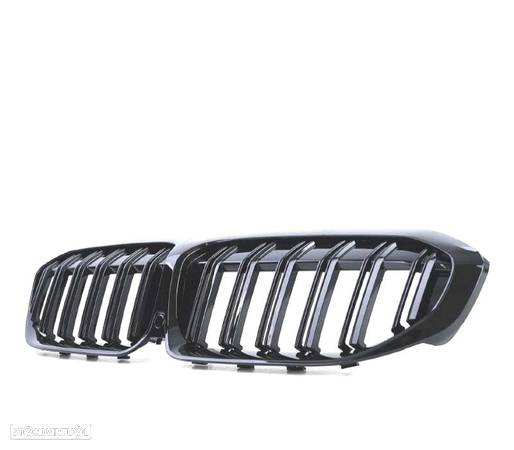 GRELHA FRONTAL GLOSSY BLACK DUPLA PARA BMW G20 G21 - 3