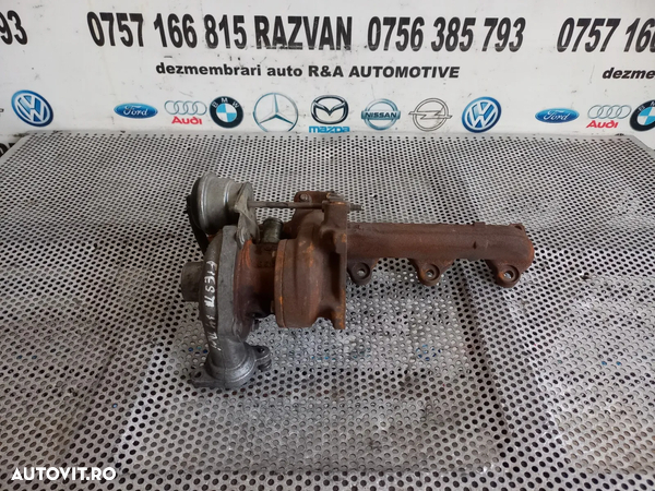 Turbo Turbina Citroen Peugeot Ford 1.4 Hdi Tdci Fiesta C1 C2 Fusion 206 307 An 2002,2003,2004,2005,2006,2007,2008 Cod KP35-487599  - Dezmembrari Arad - 2