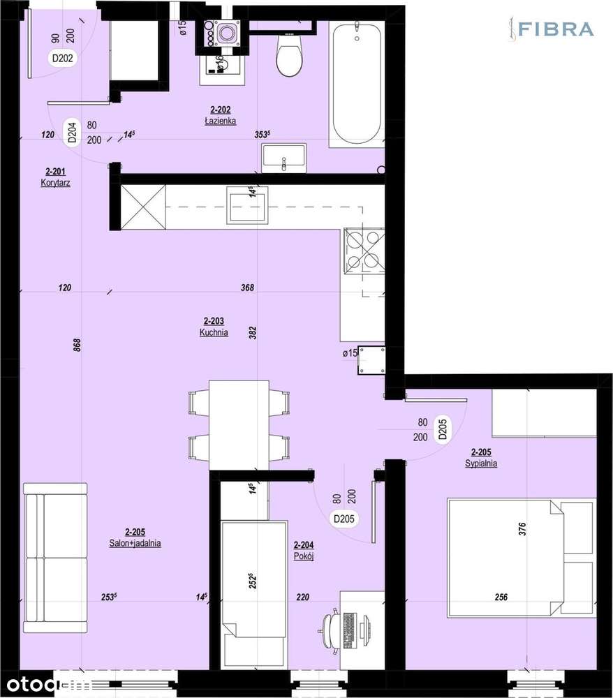 Apartament z ogródkiem pod lasem 50m2 -ul. Ptasia - Pełny obrazek: 4/20