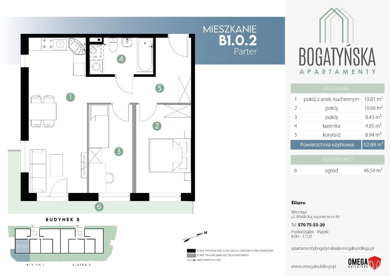 Bogatyńska Apartamenty Mieszkanie B1.0.2