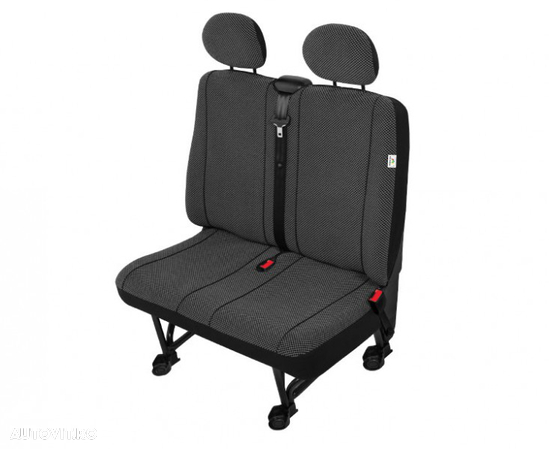 Huse scaun bancheta auto cu 2 locuri Scotland M size pentru Citroen Jumpy Fiat Scudo Mercedes Vito Peugeot Expert Vw T4 T5 - 1