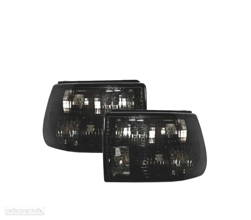 FAROLINS TRASEIROS PARA OPEL ASTRA F 91-98 PRETO ESCURECIDO - 1