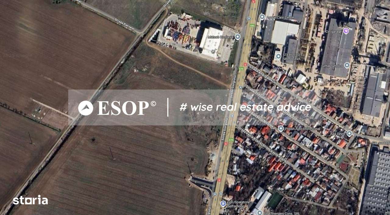 Teren 1,8ha, Jilava, deschidere 74m, Sos Giurgiului, Mateco, ID 15478-1