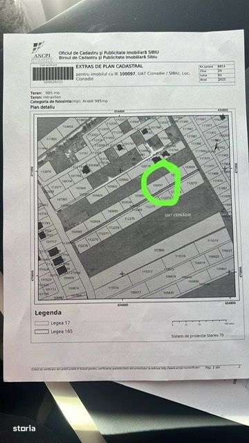 Teren intravilan 859 mp in Calea Cisnadiei, constructii case insiruite - Imagine principală: 2/6