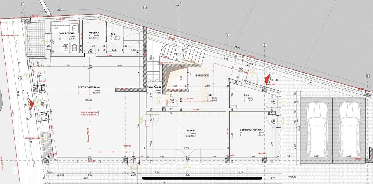 Vanzare spatiu comercial, 96 mp, zona Centrala - Imagine principală: 4/5
