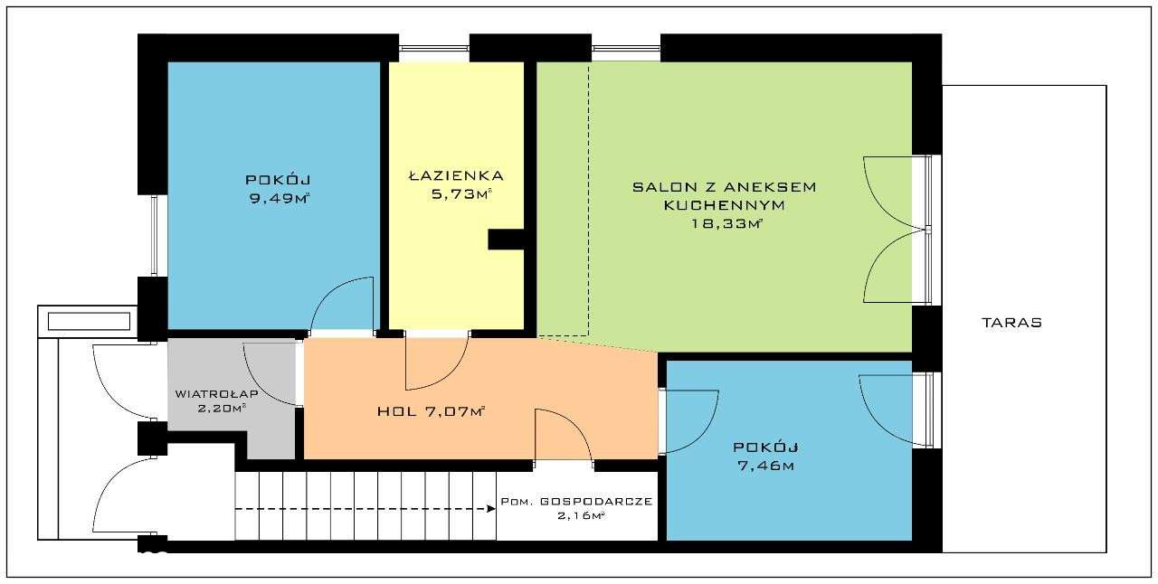 Brzozówka parter Osiedle Słoneczne 2 - Pełny obrazek: 4/7