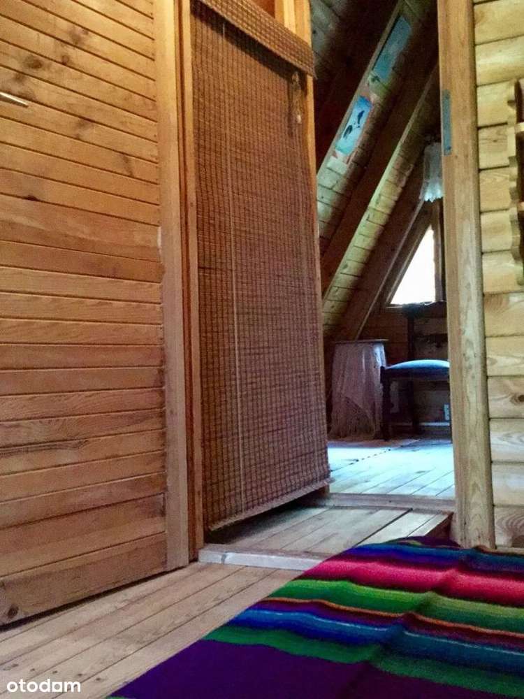 Dom drewniany letniskowy przy lesie Działka 955m-18