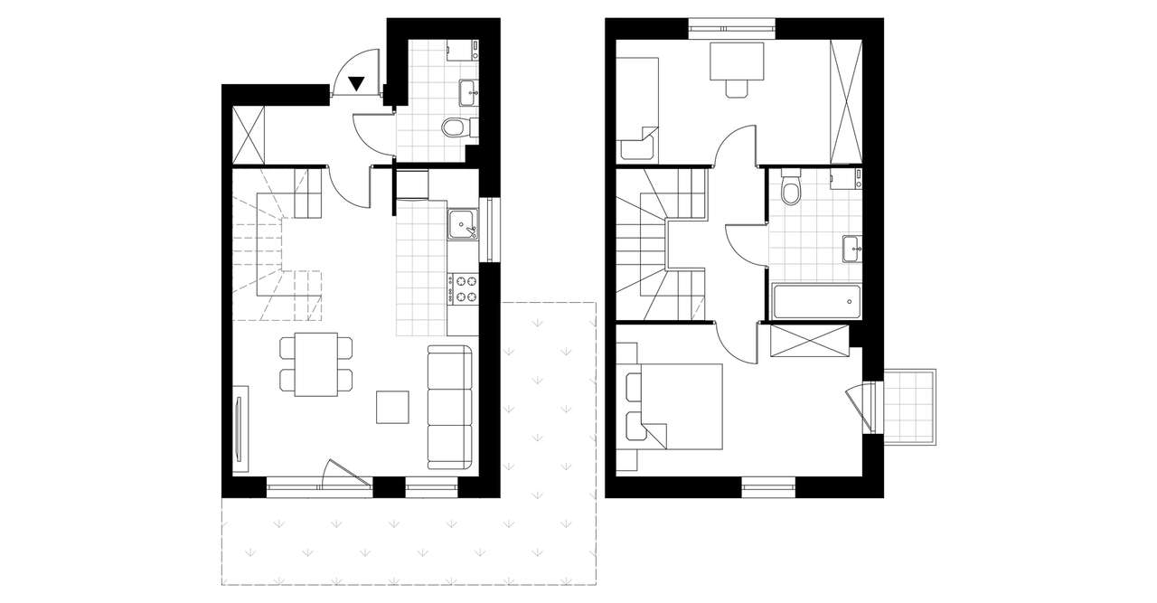 3-pokojowy dom 68m2 + ogródek Bez Prowizji - Pełny obrazek: 3/8