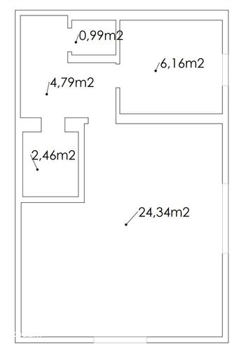 Kawalerka, 38.6m2 - Zawiercie(Nowowierzbowa)