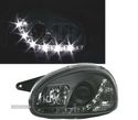 FARÓIS COM LUZ DIURNA LED PARA OPEL CORSA B 93-00 FUNDO PRETO - 2