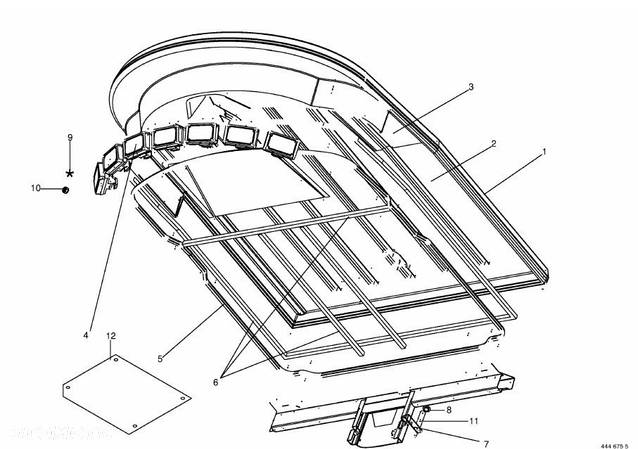 Krone Big M II - lampa lampy przednie reflektor 002205230 - 1