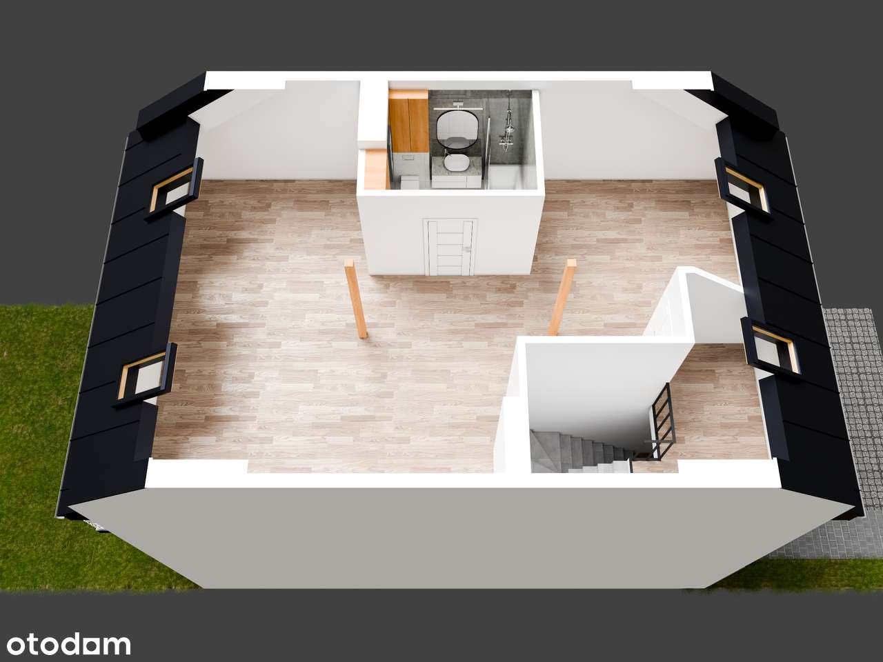 Dwupoziomowe mieszkanie! ogródek, balkon i 2 miejsca postojowe! - Pełny obrazek: 3/7