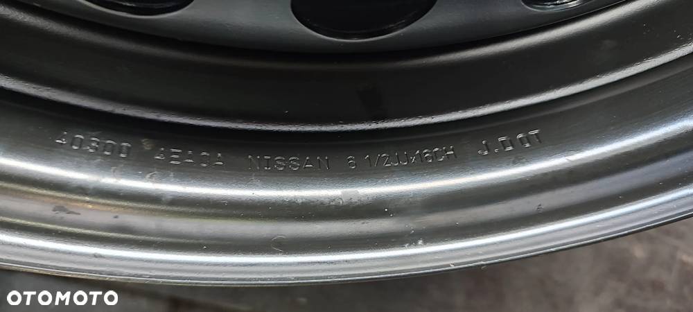 FELGI STALOWE 5x114,3 6,5Jx16'' ET40 NISSAN QASHQAI LEAF JUKE PULSAR KOMPLET - 4