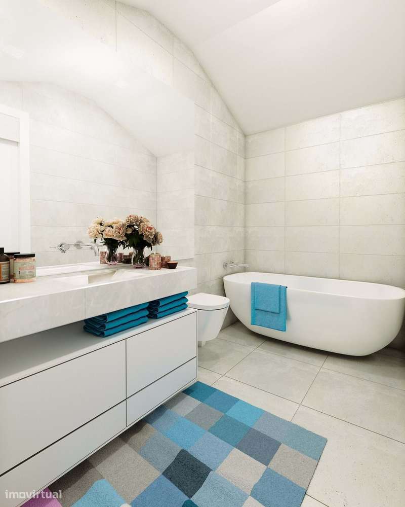 Apartamento T2  Duplex com 2 Terraços,  2 Garagens e Arrecadação - Grande imagem: 5/6