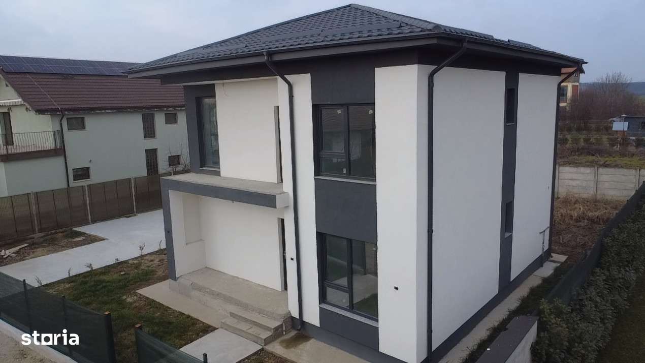 De vanzare vila individuala ''la alb'' 5 camere teren generos Corbeanc-14