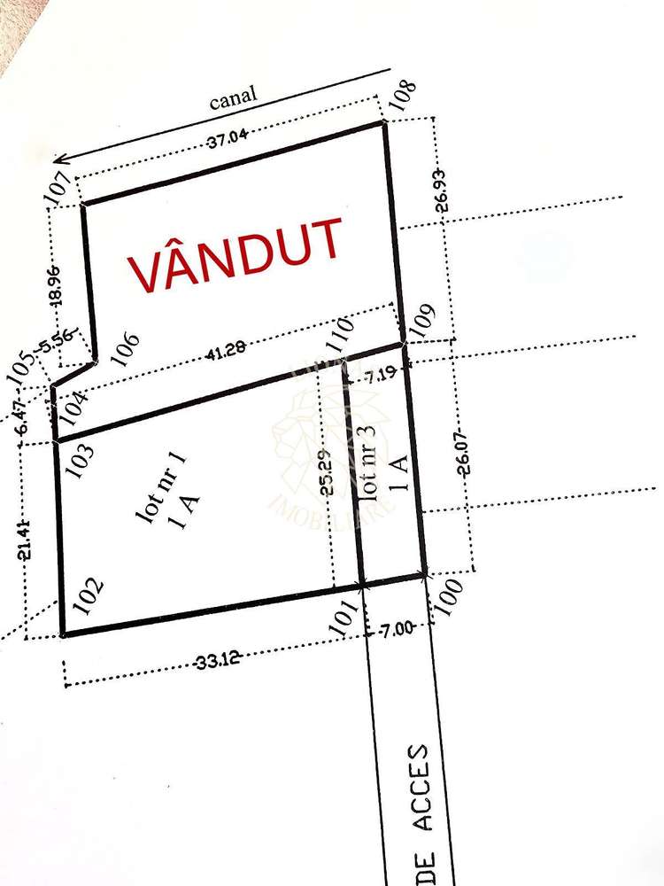 Teren intravilan 776 mp cu utilitati-ideal casa- Zona Aerodromului - Imagine principală: 2/3