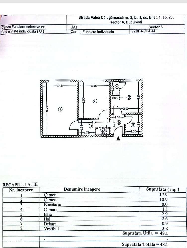 Apartament 2 camere, Drumul Taberei Moghioros mobilat-9