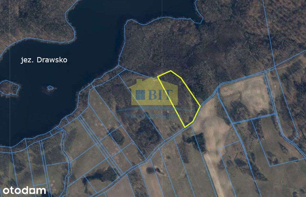 Działka 2,19 ha, przy jeziorze Drawsko-1