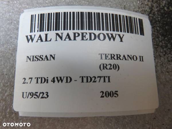 WAŁ NAPĘDOWY NISSAN TERRANO II 2.7 TDi - 9