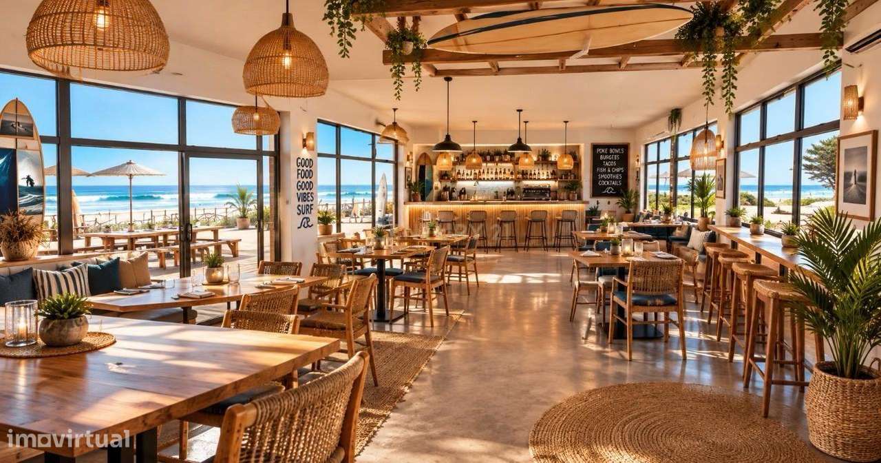 Beach Club /Restaurante / Moradia primeira linha de Mar na Praia do Be-9