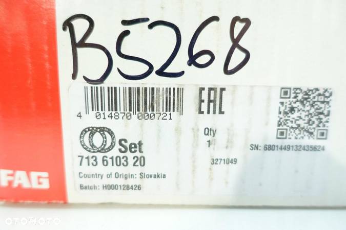 FAG ŁOŻYSKO PIASTA TYŁ VW POLO SEAT IBIZA Z ABS 713610320 - 7