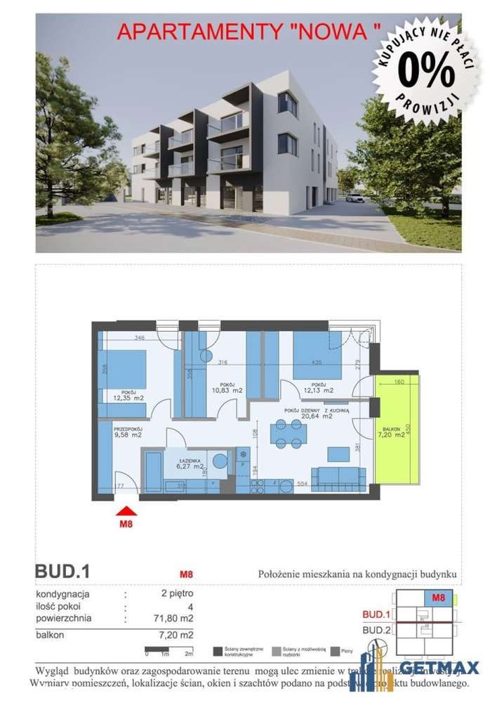 Apartament 4 Pokoje Tychy Żwaków