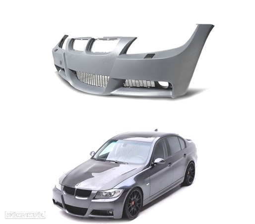 KIT CARROÇARIA PARA BMW E90 LOOK PACK M 05-08 SEM PDC COM LAVA FAROÍS - 4