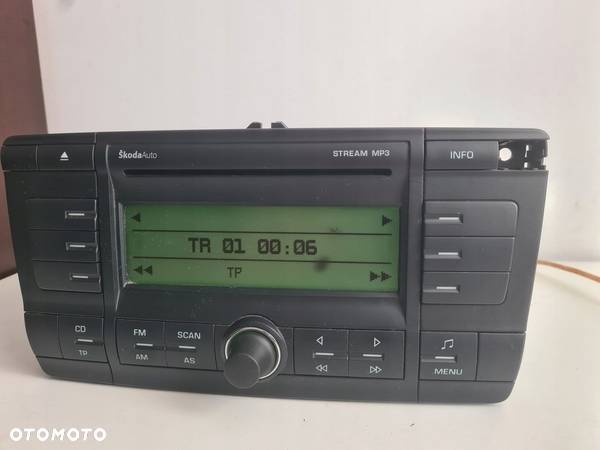 Radio cd Skoda Octavia 2 II Yeti  KOD 100 OK STREAM - 3