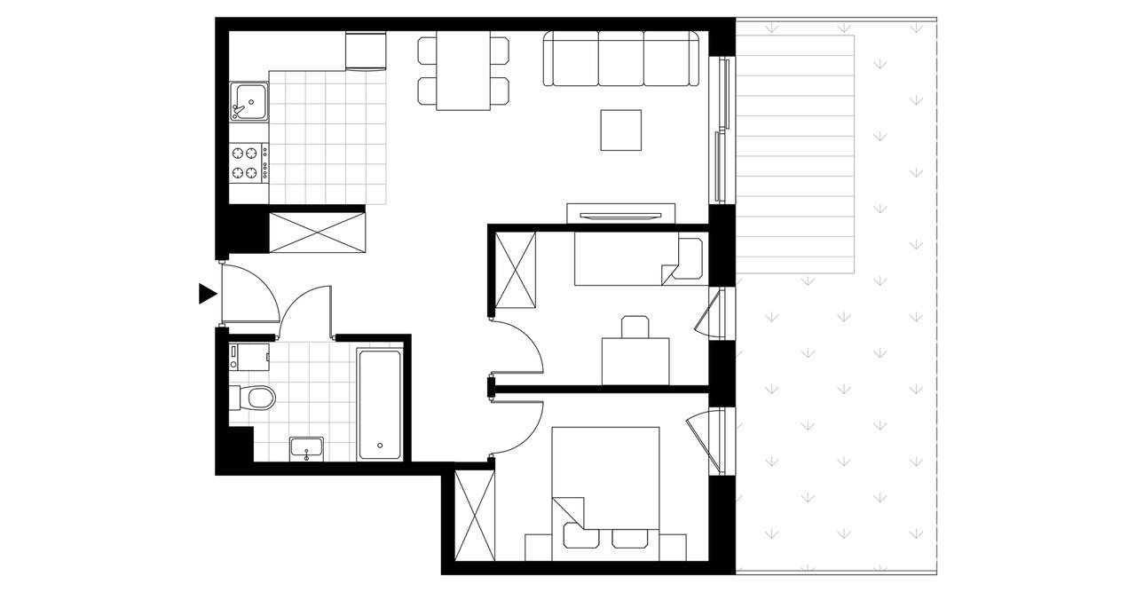 Vanda Park | mieszkanie 3-pok.| B.0.5 - Pełny obrazek: 4/9