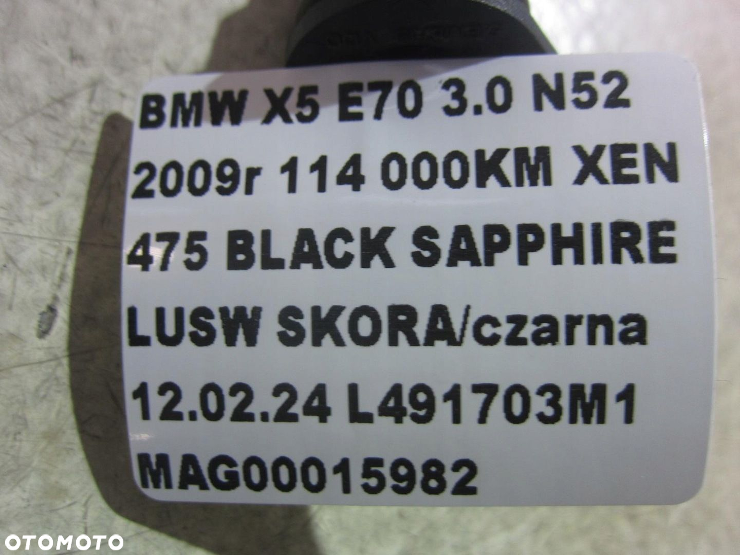 BMW X5 E70 3.0 N52 E83 E90 F10 F11 CZUJNIK POŁOŻENIA WAŁU WAŁKA 7525015 - 6