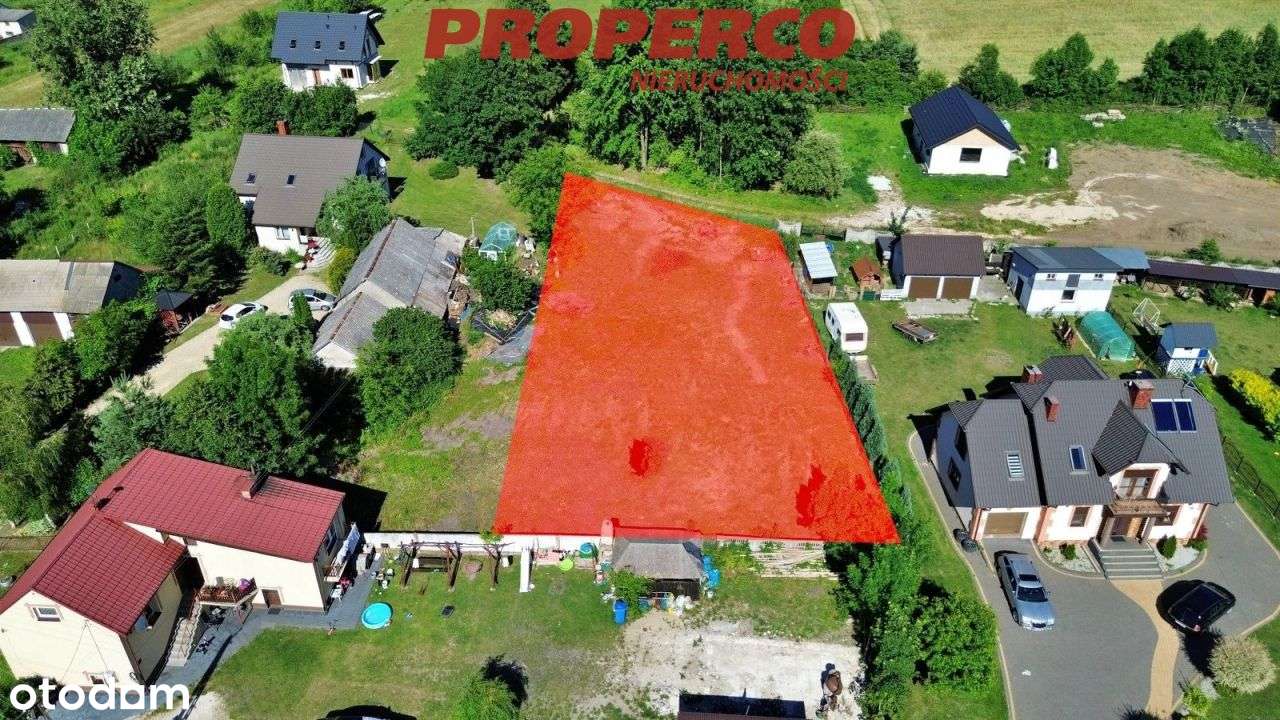 Działka z Wz, pow. 1117 m2, Łukowa, gm. Chęciny - Pełny obrazek: 1/8