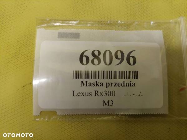 LEXUS RX300 MASKA POKRYWA SILNIKA LAKIER 202 - 16