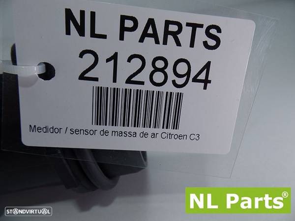 Medidor / sensor de massa de ar Citroen C3 - 7