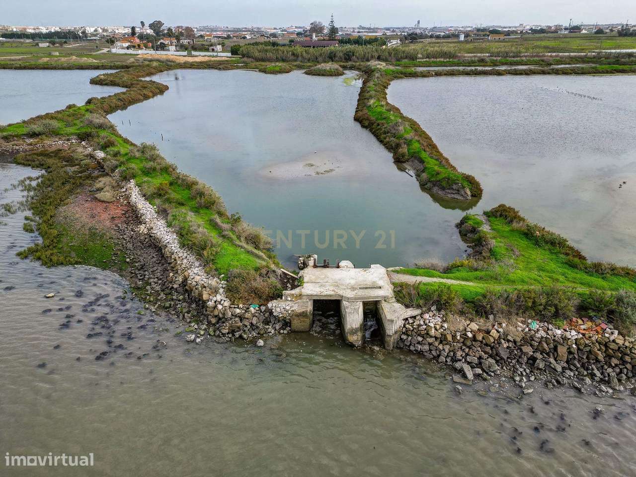 Marinha com 5 ha, destinada a piscicultura, em Sarilhos Grandes, Monti-6