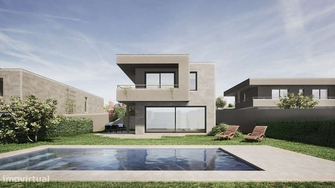 Moradias 2 Pisos  T3+1 com Piscina, em Soutelo Vila Verde - Grande imagem: 1/15