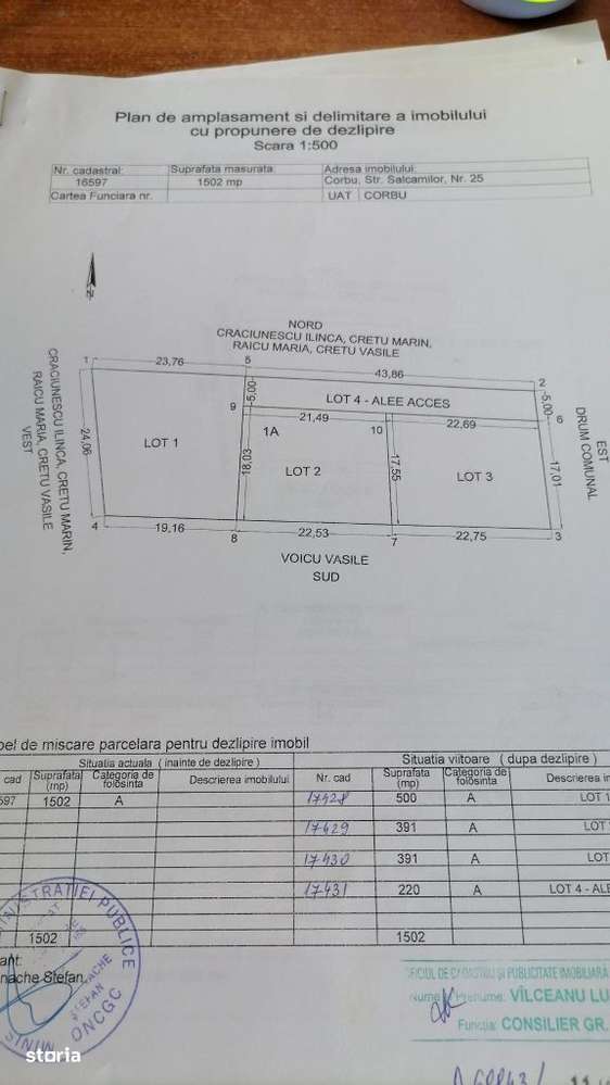 Ieftin, teren Corbu intravilan - Imagine principală: 1/1