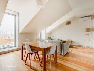 T1 em edificio novo, na Graça, Varanda com vista Tejo e cidade, Lisboa - Grande imagem: 2/24
